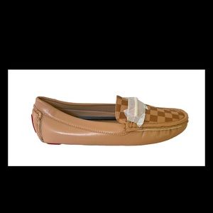 Jolimall Women Faux Leather Slip On Lace-up Loafers size 9